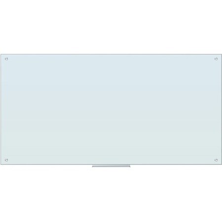 U Brands Board, Glass, Magnetic, Frameless, 72inx36in, White UBR2300U0001